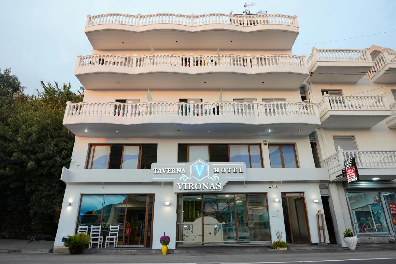 Vironas Hotel Himare Bagian luar foto
